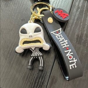 Disney Death note nightmare before Christmas scary Jack silicone keychain​